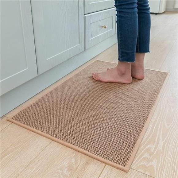 Kitchen Rugs and Mats Non Skid Washable, Absorbent Runner (Beige, 20"x32") - Picture 1 of 10